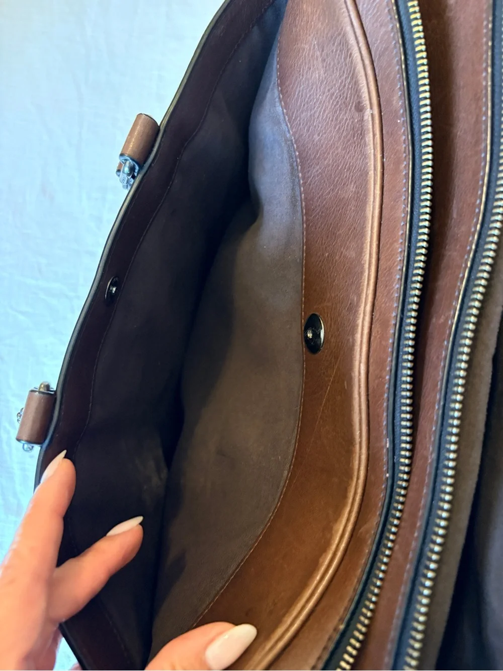 Coach Men's Leather Metropolitan Commuter Bag briefcase - Picture 8 of 11